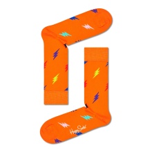 Happy Socks Tagessocke Crew Lightning Sock orange - 1 Paar